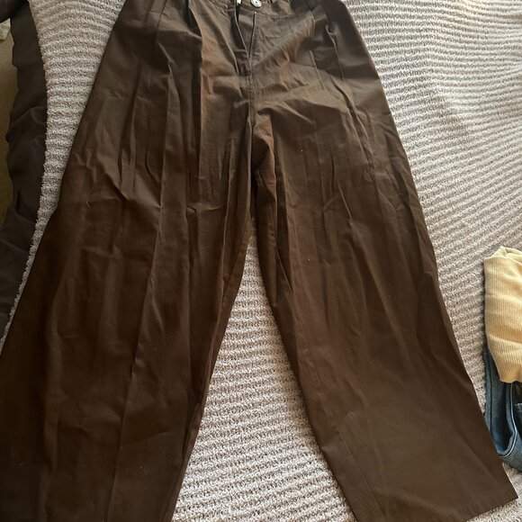 Boheme Goods "The Trousers" In Twill Chocolate - Picture 2 of 9